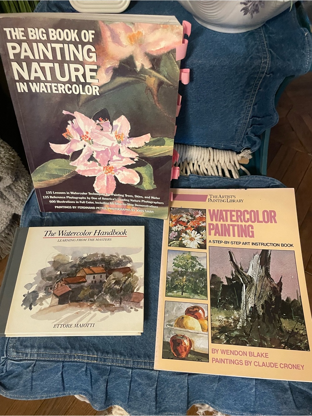 3 instructional Watercolor Painting Books